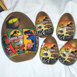 : Lot Of 5 Jurassic Park 30th Anniversary suprise captivz Build & Battle dinos